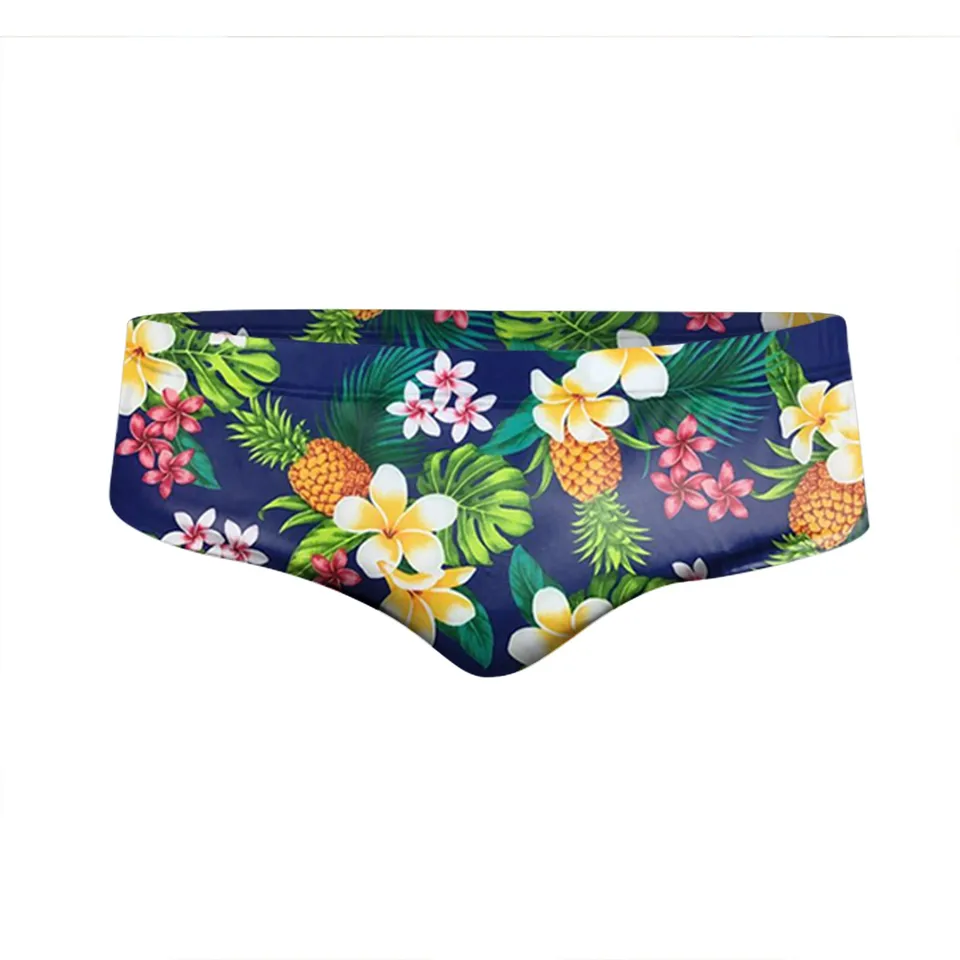 Stylish Men's Triangle Swim Trunks with Elastic Band