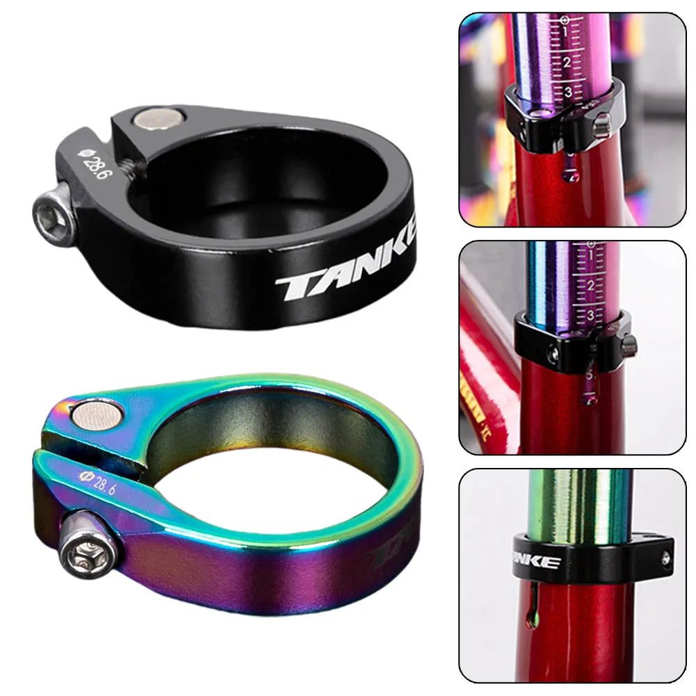 TANKE MTB Road Bike Seat Post Clamp Lightweight Aluminum Alloy Cycling