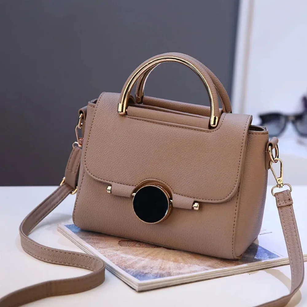 Women Handbag New Fashion Shoulder Bags for Lady Solid Totes Cute Shopping Messenger Bag Lock Black Red Color Hand Bags