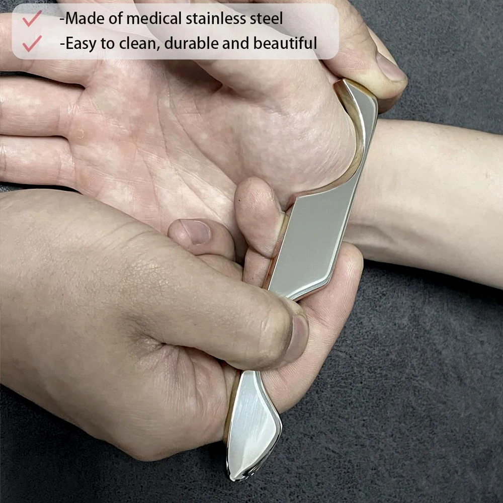 Stainless Steel Gua Sha Massage Tool Lymphatic Drainage Scraping Massager for Body Shaping Relieve Waist Back Muscle Soreness