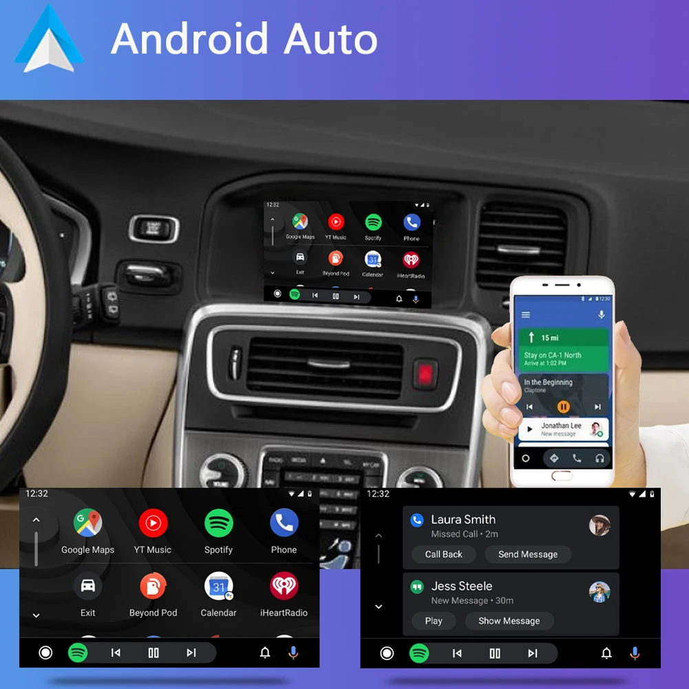 Apple Carplay sans fil et Android Auto Mercedes GLC sur écran d