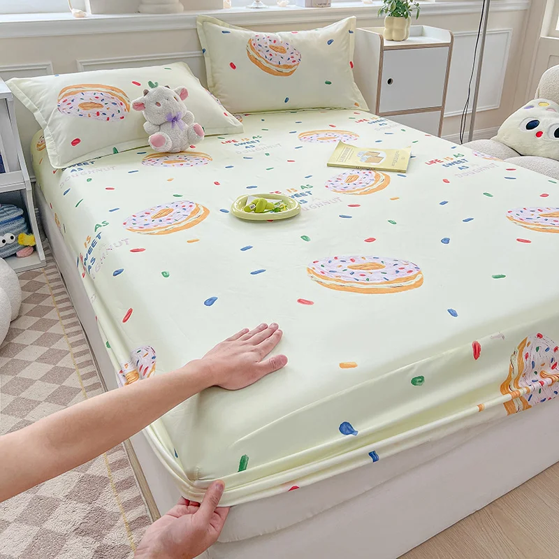 Bedspreads Cartoon Kids Bedding Fitted Sheet Elastic Band Around Mattress Cover Single King Size sabanas Bed Cover Bed Sheets 6