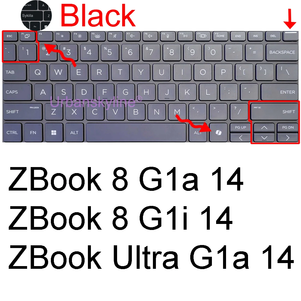 New Backlit Keyboard For HP ZBook Firefly 16 G9/G10/G11 | HSN-145C-6 Series | US Layout