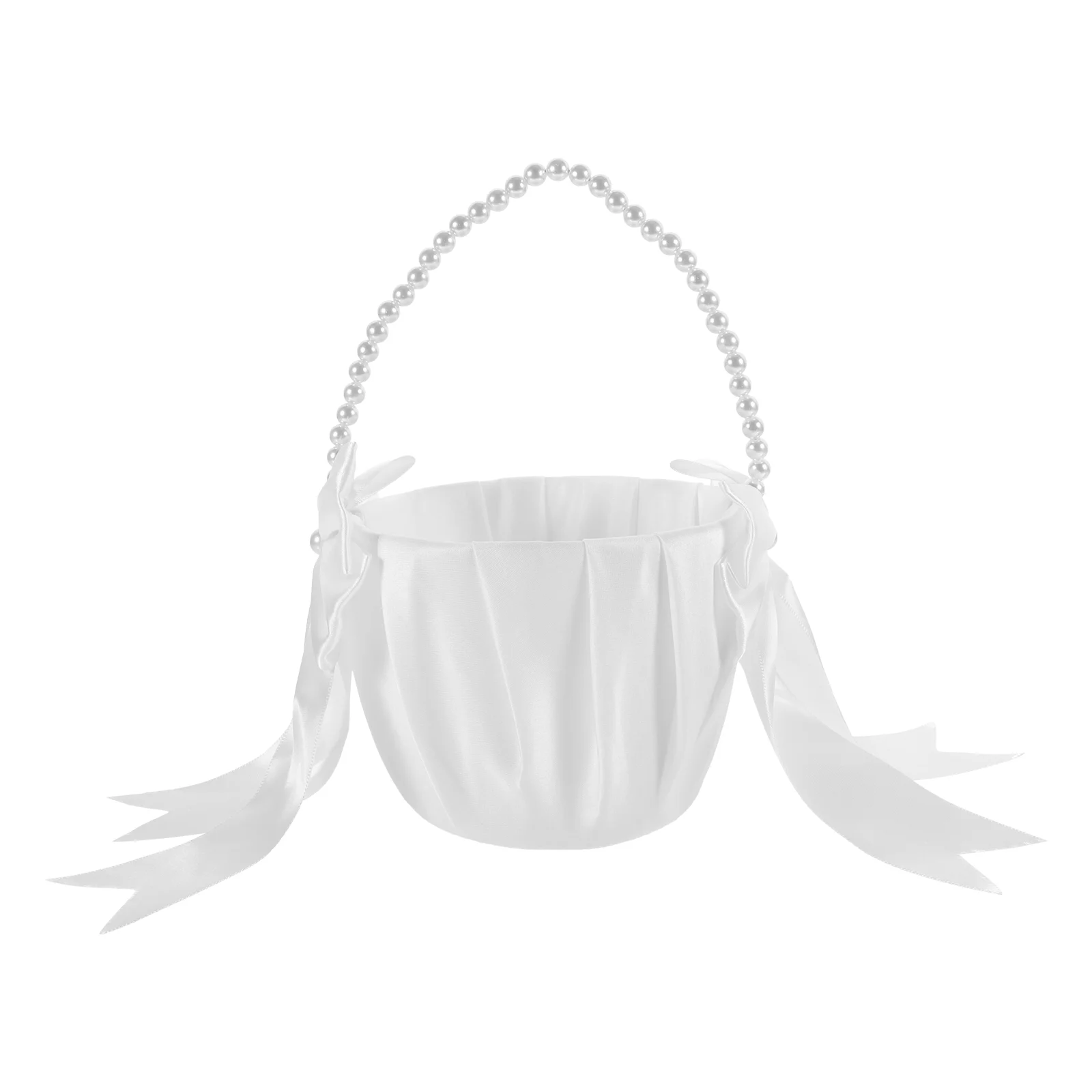 

Flower Girl Basket Wedding Party Fruit Favors Decor Rustic Decoration Petal Gift Candy