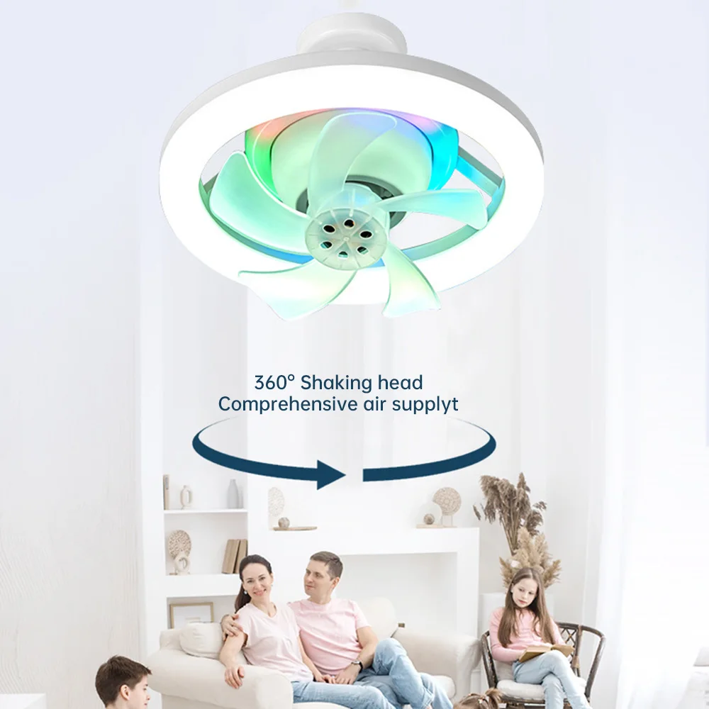 Modern-LED-ceiling-light-remote-control-RGB-fan-light-LED-ceiling-light ...