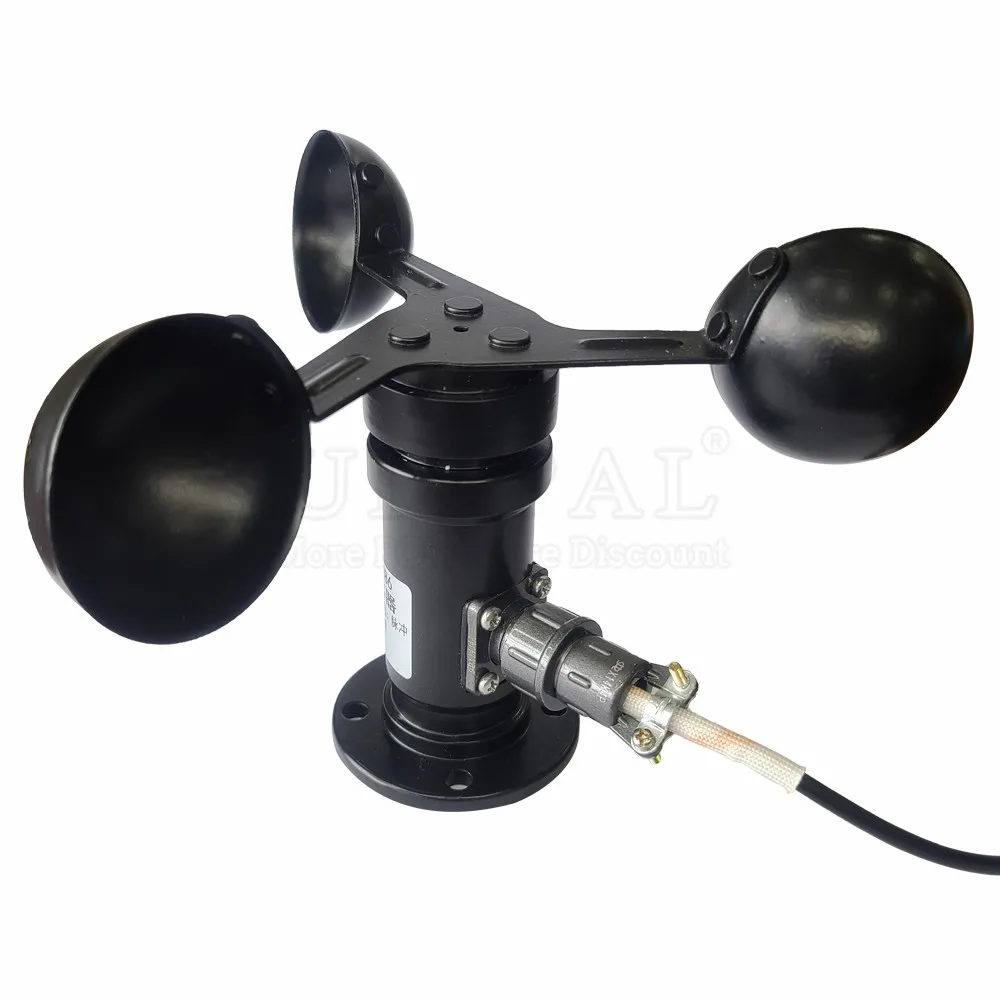 0-30 mt/s Aluminium legierung Wind geschwindigkeit sensor Wetters tation Detektor 3 Tasse Anemometer Sensoren Puls RS485 Ausgang 4-20ma 0-5V 0-10V – Detail 9