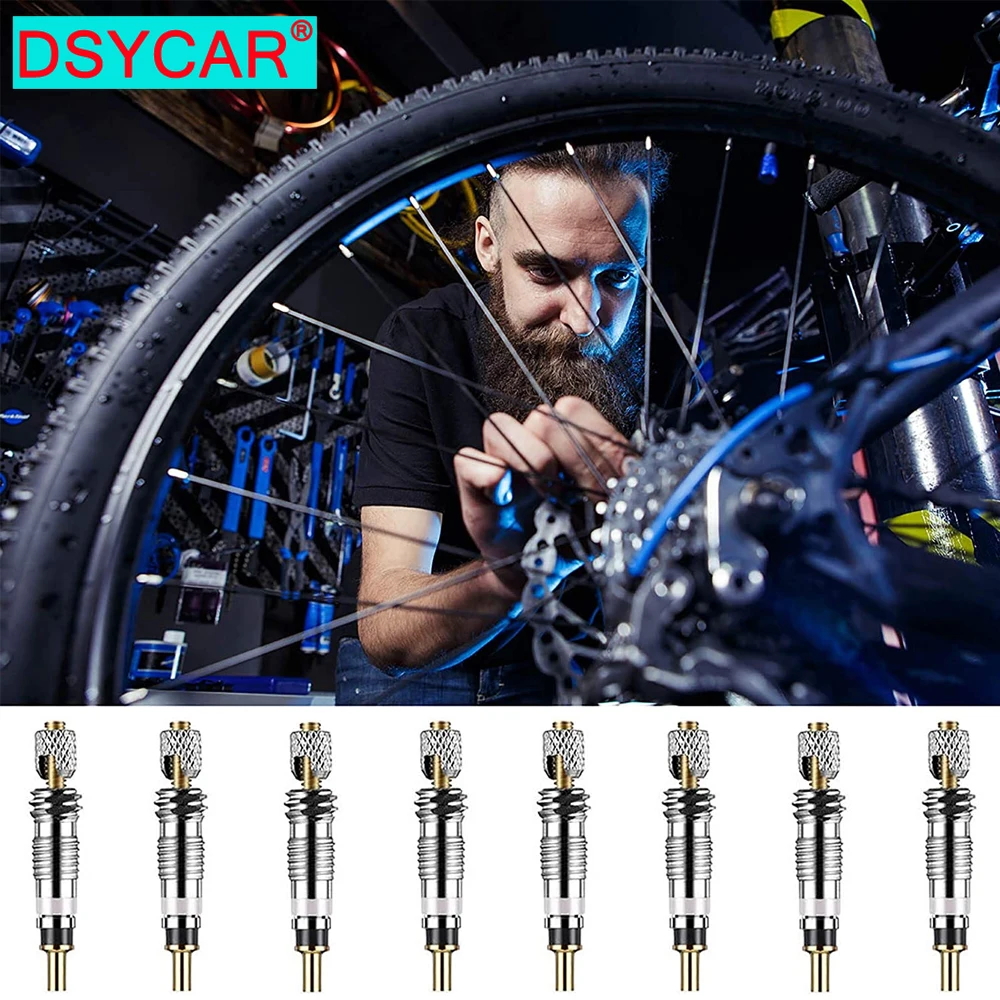 Presta Valve Core Bike Replacement Brass Tubeless Core for Tubeless Road MTB Bike, Stan's, Vittoria, Continental, Kenda and More