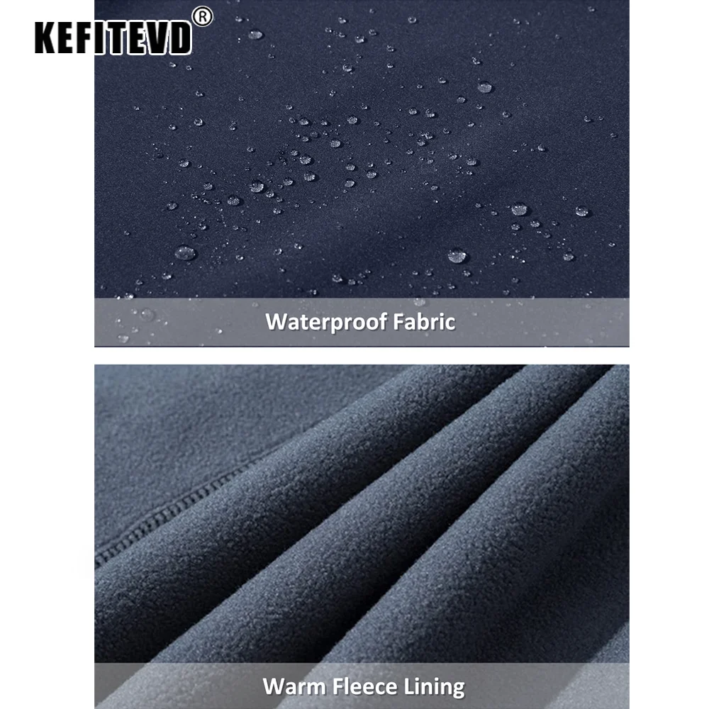 Outdoor Winter Warm Fleece Skiing Pants Men's Waterproof Windproof Ski Hiking Pants Climbing Camping Trekking Trousers hiking pants fleece pants