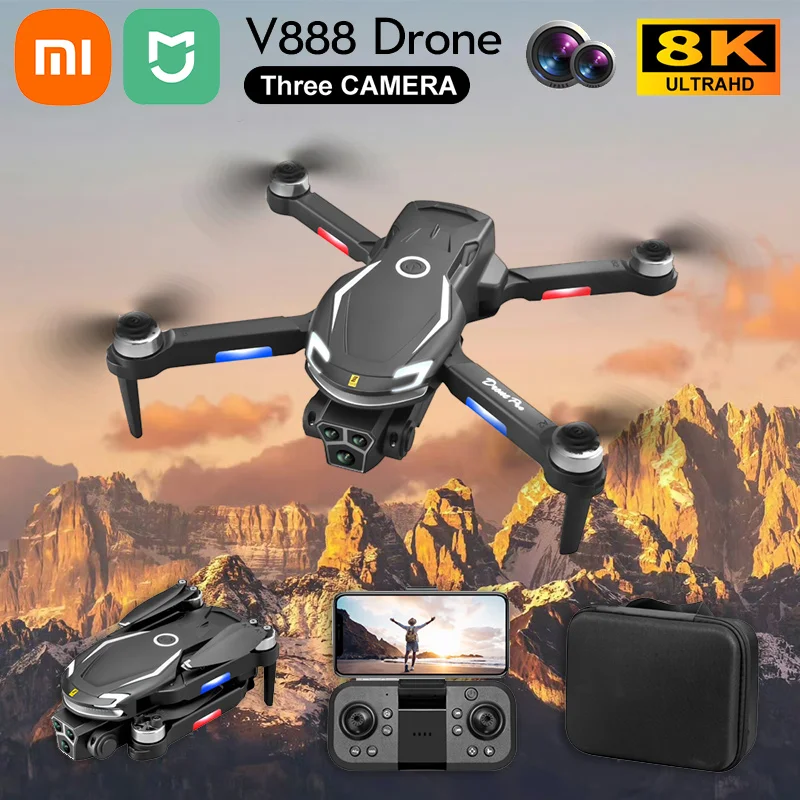 Xiaomi MIJIA V888 4K Drone Three Camera HD Aerial Photography WIFI 5G Optical Localization Four-way Obstacle Avoidance drone quadcopter