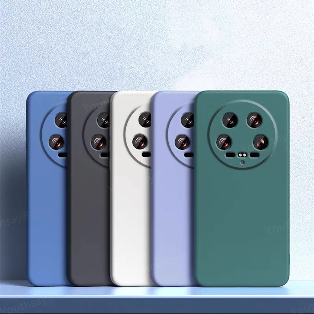 Per Xiaomi 14 Ultra Case Xiaomi 14 Ultra Cover Funda Coque Soft Tpu Paraurti Originale In Silicone Liquido Per Xiaomi 14 Ultra