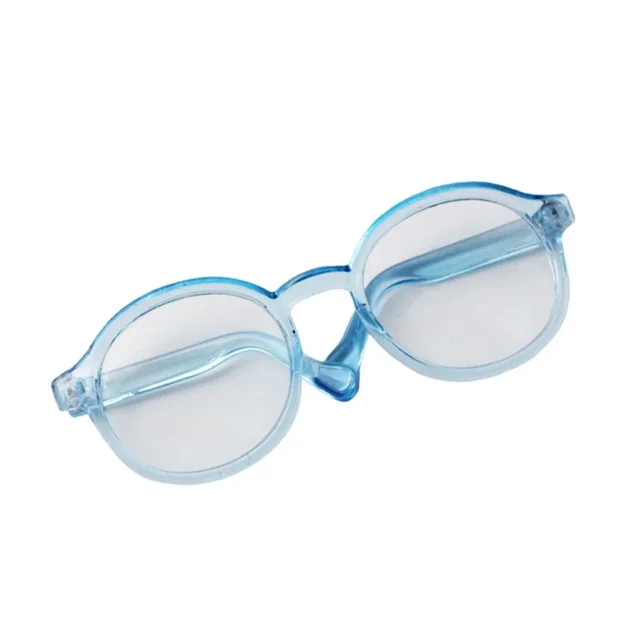 Labubu 6.5cm Transparent Plastic Glasses for 1/8 1/6 1/3 1/4 BJD for Labubu MSD SD Plush for EXO Doll Sunglasses 5