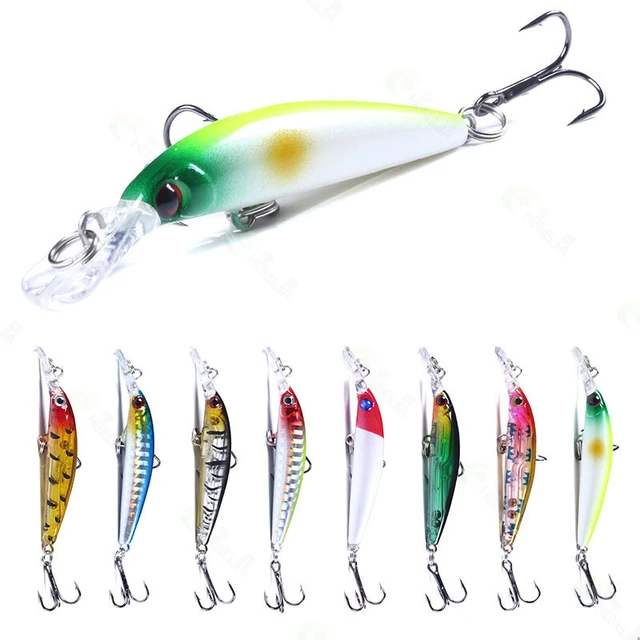 1Pcs 7cm 4g Minnow Fishing Lures Wobbler Trolling Plastic Hard Baits  Crankbaits Artificial Lure For Bass Pike Fishing Tackle - AliExpress