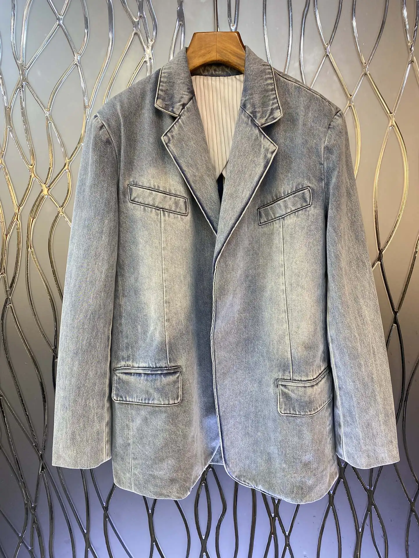 

2023 Autumn/Winter Fashion New Women's Clothing Denim Suit Jacket 0912