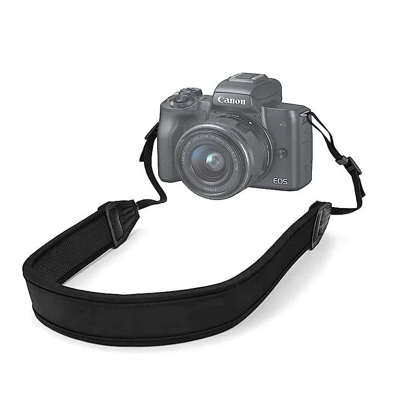 Adjustable Black Anti Slip Camera Shoulder Strap Belt