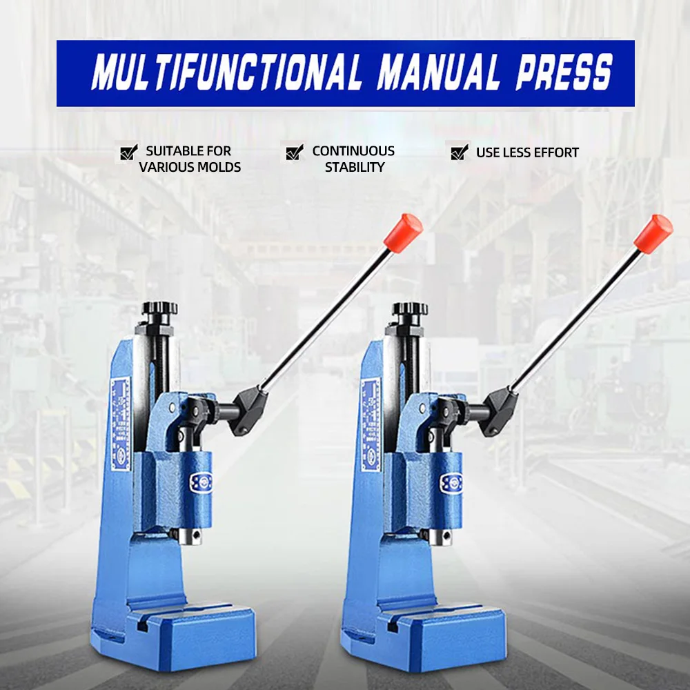 J03-0.4A Small Manual Press Desktop Manual Punching Nominal 4KN Press Hand Beer Punching Machine