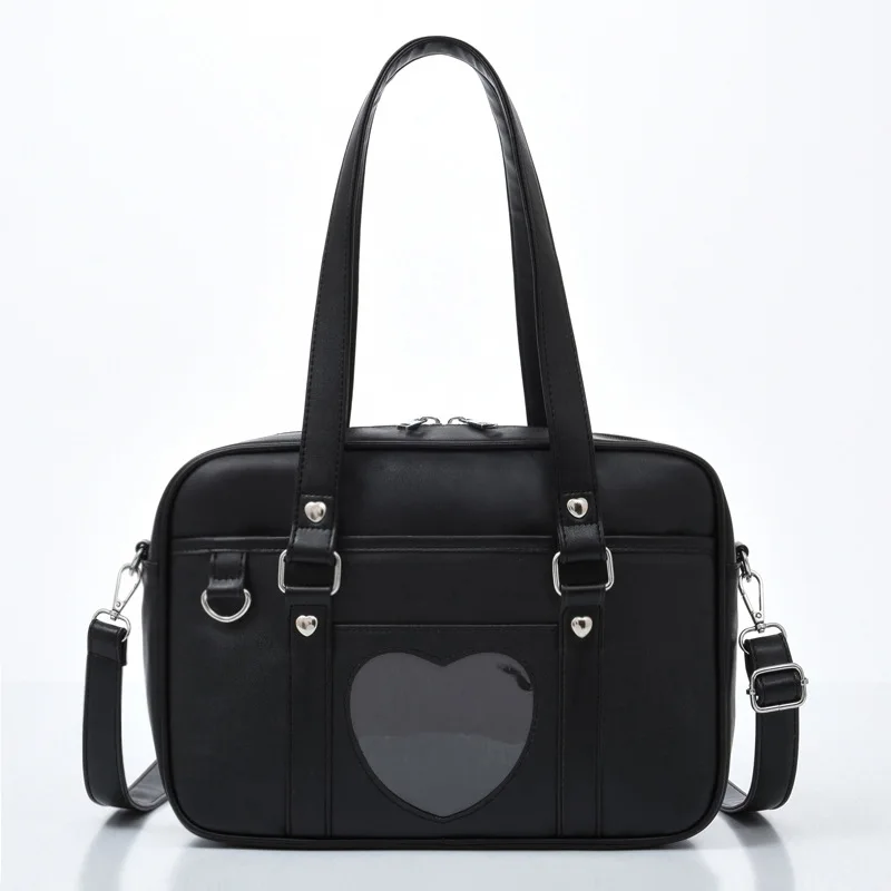 

Women Crossbody Bags Harajuku PU Leather Shoulder Bag JK Messenger Bag Itabag Ladies Large Capacity Student Book Handbags