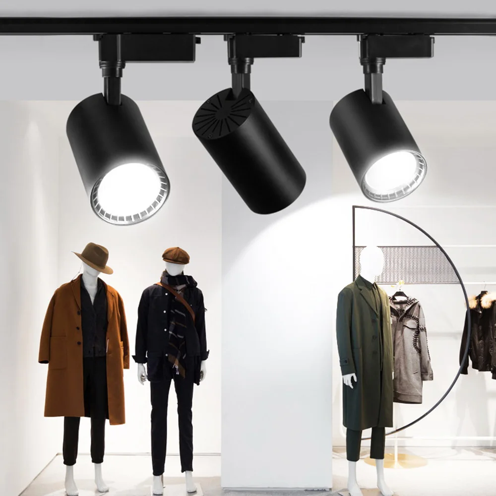 12/20/30W LED Track Light Fixture COB Track Lighting Wall Lamp Rail Spotlight Kitchen Clothing Store Ceiling Light 220V 레일조명 2