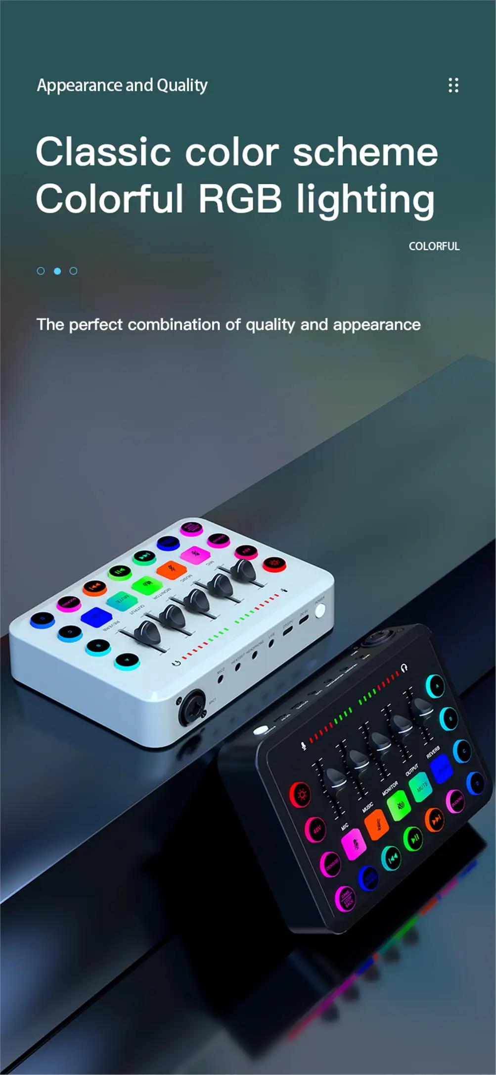 5-Channel Sound Audio Mixer F11 Sound Card Live Streaming for Game Voice Podcast