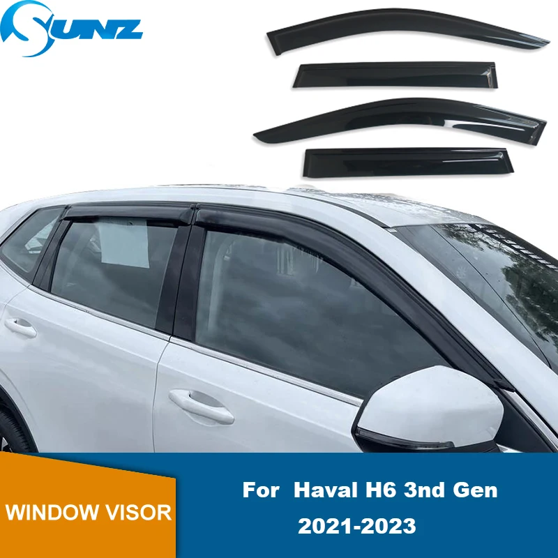 Window Visor For Great Wall Haval H6 3nd Gen 2021 2022 2023 Car Accessories Rain Guard Deflector Windshield Rain Guard Sun Visor