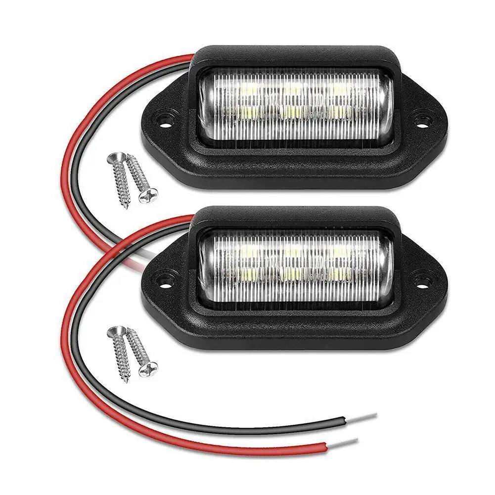 Terisass luz matricula moto+Luz de placa de matrícula 12V LED