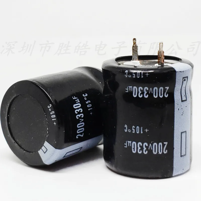 (2PCS/10PCS)   200v330uf   Volume：25x25mm   Aluminum Electrolytic Capacitors  200V330uF  Hard Feet