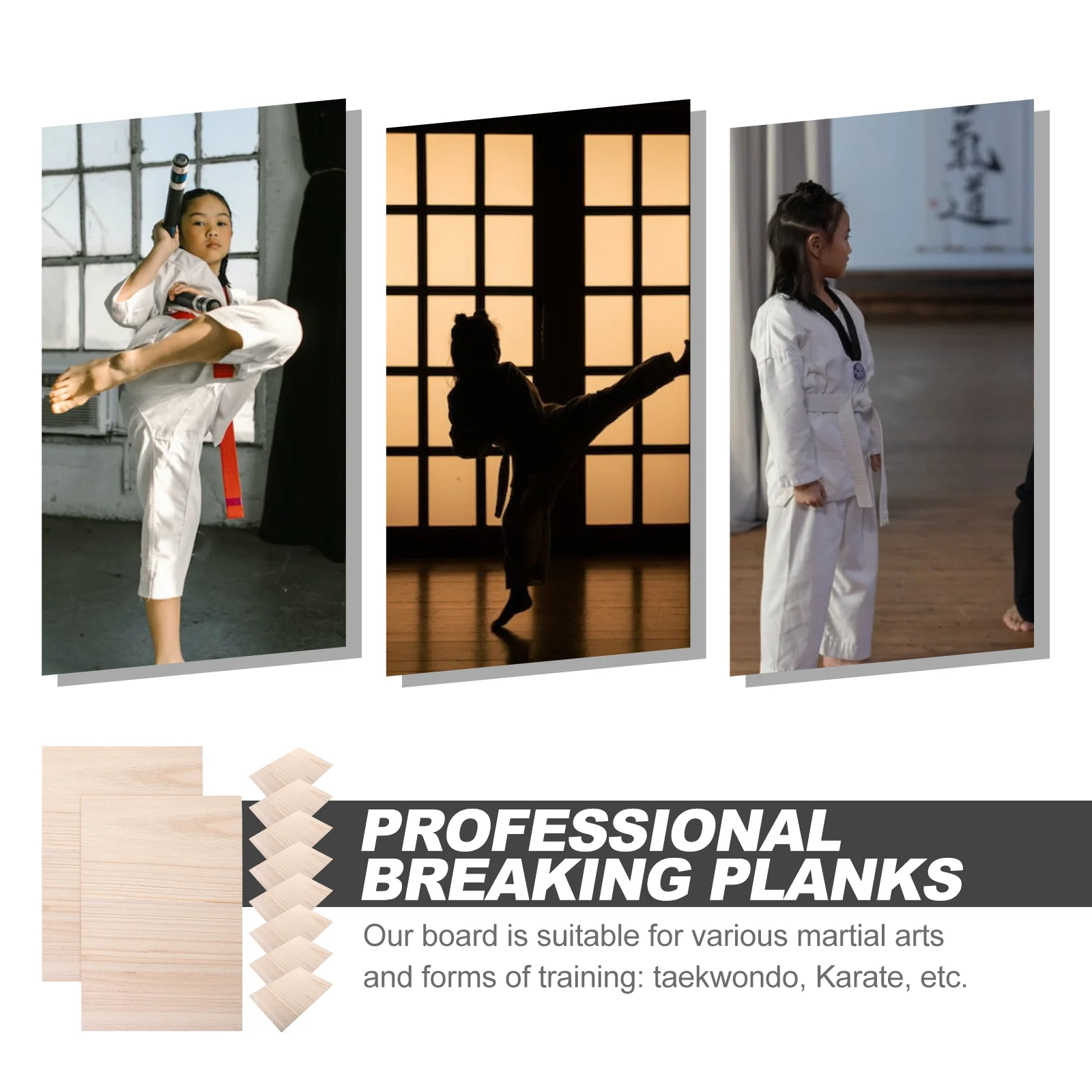 20 Pcs Breaking Board Professional Martial Products Versatile Taekwondo Board Fitness Training Equipment Karate Accessory