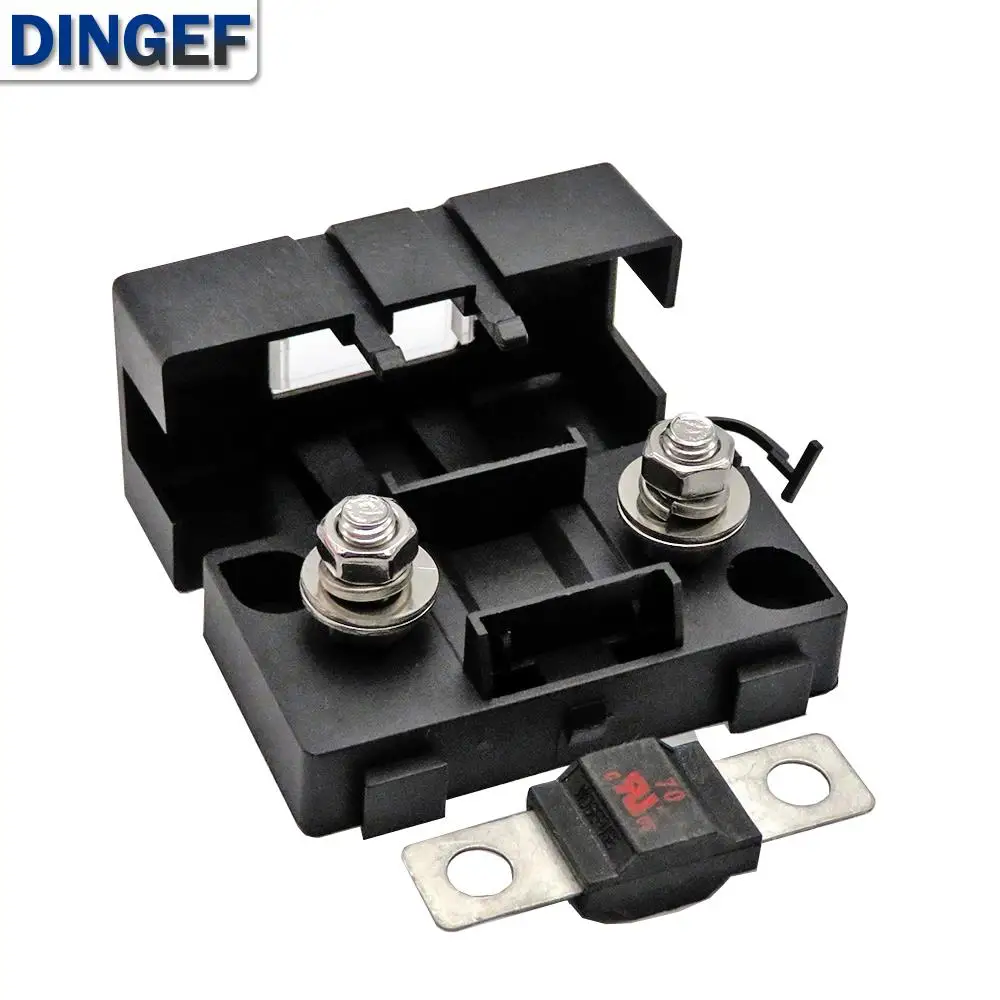 Trumpet Fork Plug Fuse 1Set 2PCS ANS 32V 40A 50A 60A 70A 80A 100A 125A 150A 200A Bolt Fixed Insurance ANS-8 Safety Plate Base