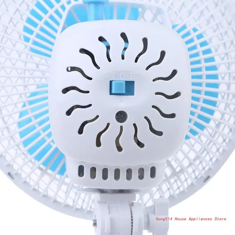 

AC 220V 9.4'' Oscillating Fan 30W 2 Speed Clip On Fan Desk Fan for Home Bedroom 95AC