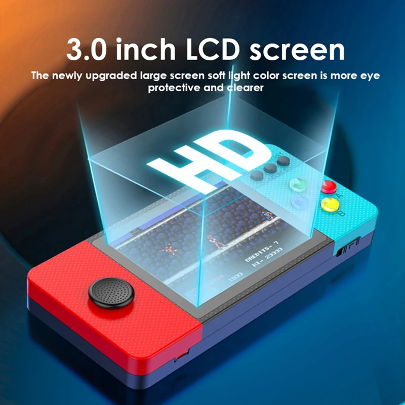 K9 휴대용 휴대용 게임 플레이어, 2.8 인치 IPS 스크린, 4GB 500 무료 게임, 레트로 게임 콘솔, 어린이용 선물
