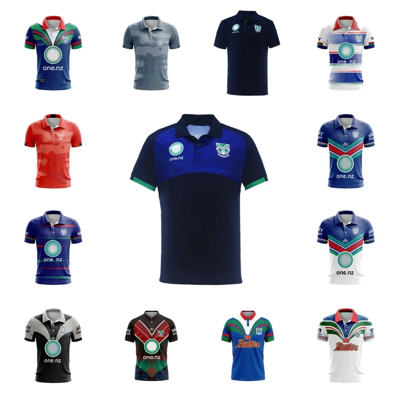 

2023 2024 Kids New Zealand Warriors Home/Away/Local/Traditional Training Rugby Jersey Men's POLO