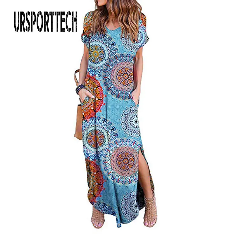 

Sexy Women Dress Oversized 5XL Summer Casual Short Sleeve Floral Maxi Dress For Women Long Dress Lady Dresses Vestidos the Dress