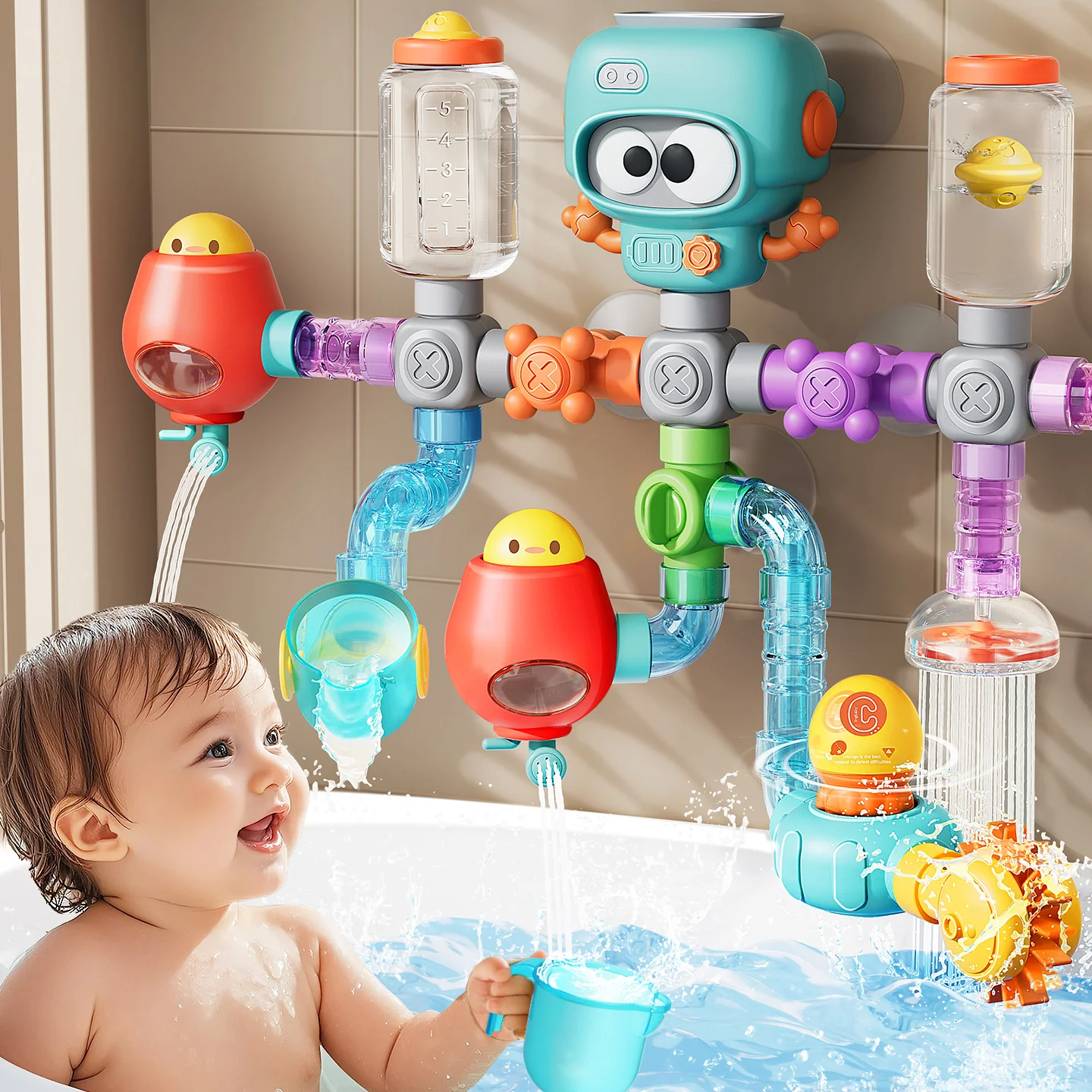 Baby Bath Toys with Strong Suction Cups 2