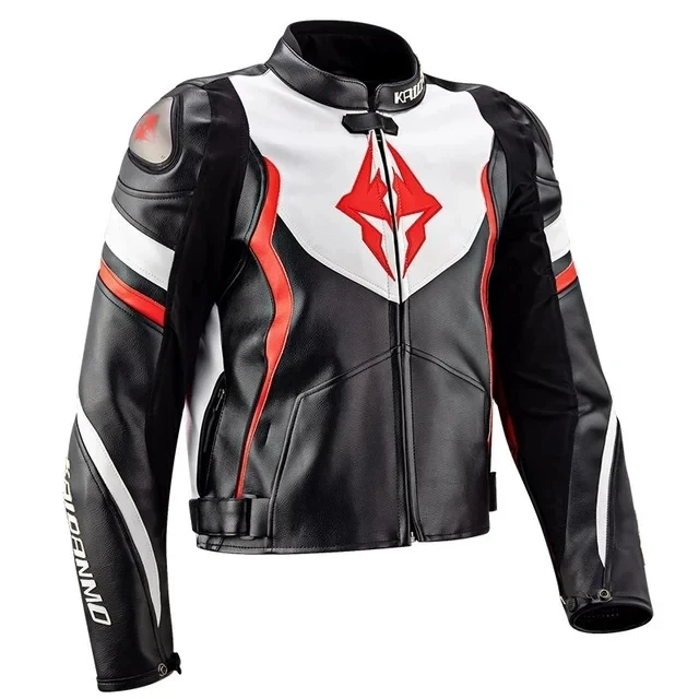 

Men Motorcycle Racing Riding Jacket women PU Microfiber Leather Jacket Waterproof Lining Pants Suit