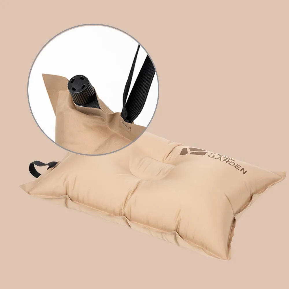Inflatable camping pillow MOBI GARDEN Camping Inflatable Pillow Automatic Ultralight Sponge Comfortable Outdoor Travel Sleeping Pillow inflatable pillow camping pillow
