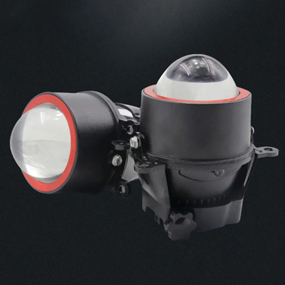 

Pair of 3”inch Bi LED Fog Light Lens with 12V 35W 6000K and 3000K Anti-Fog Light Bulbs