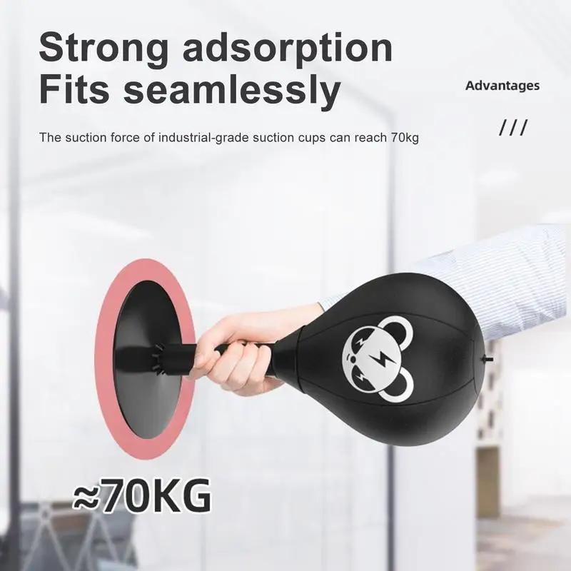 Boxing Bag Boxing Desktop Speed Ball Suction Cup Stress Buster Desktop Punching Ball Stress Reduction Tool
