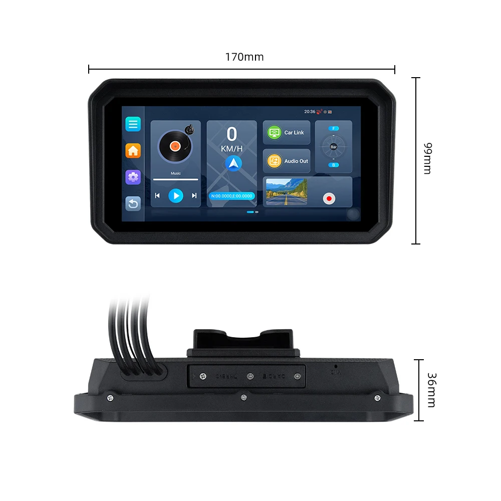 6인치 카플레이 내비게이션 GPS 안드로이드4GB 새로운 무선 카플레이 안드로이드 오토 모터 GPS(오토바이용)