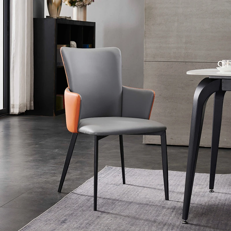 

Pu Leather Dining Chairs Luxury Office Ergonomic Modern Dining Chairs Outdoor Design Banquet Silla Cocina Home Furniture YN50DC