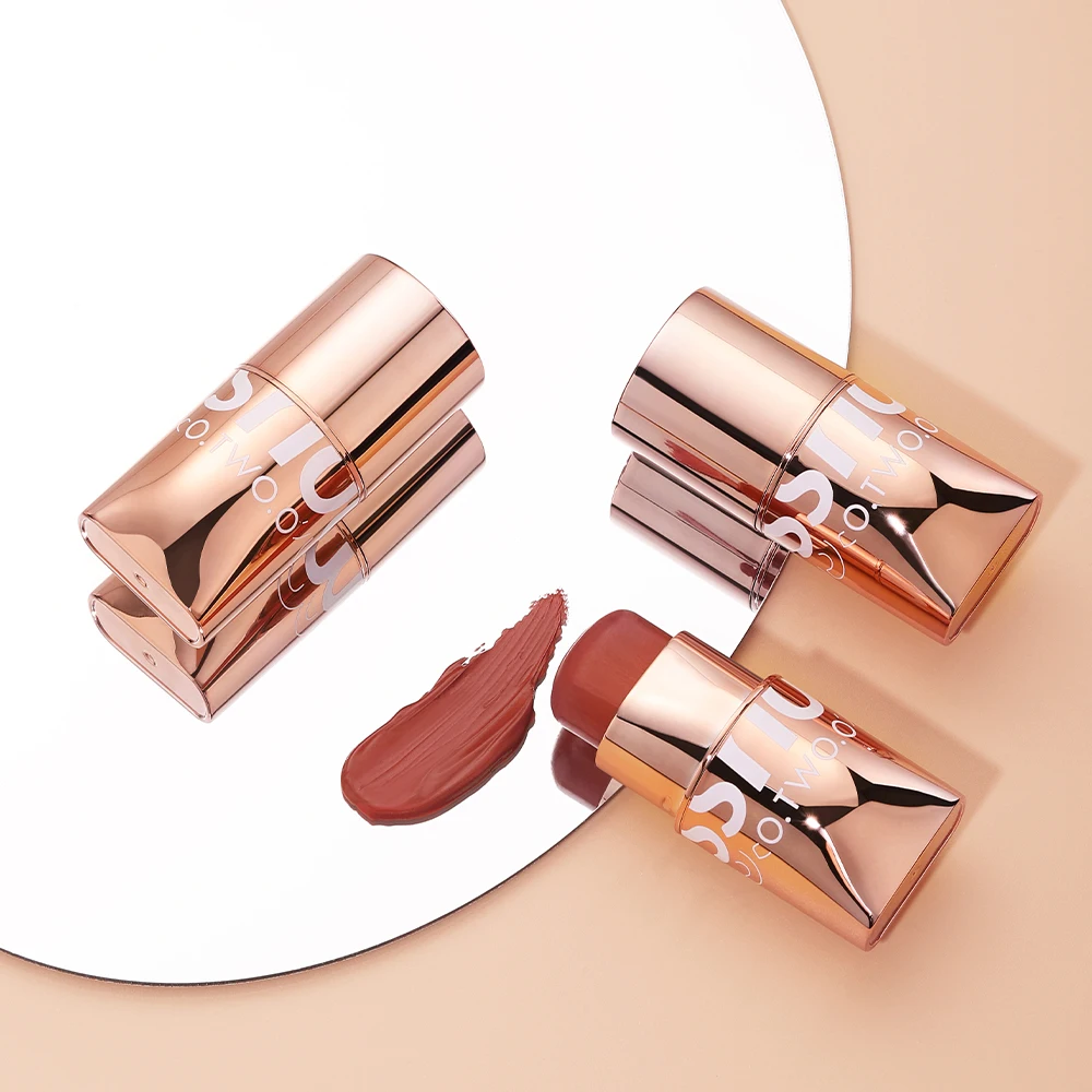 Blush Stick Cream Blusher 6 Colors Blendable Waterproof Multi-use For Women blush stick cream blusher facial blusher