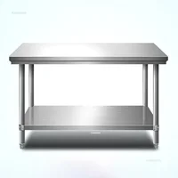 Multilayer Kitchen Console Stainless Steel Workbench Commercial Kitchen Cabinets Mordern Simple Operation Desk Kitchen Furniture 2
