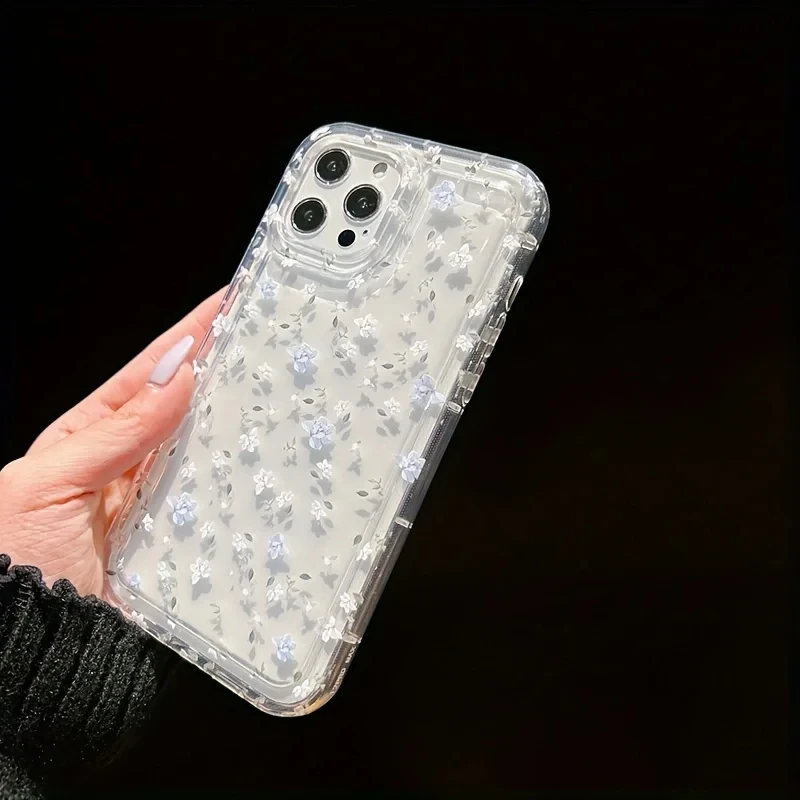 รูปสินค้า เคสโทรศัพท์ลายดอกไม้เต็มจอ สำหรับ iPhone ทุกรุ่น