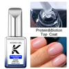 KODIES GEL Glossy Gel Top Coat No Wipe Protein Biotin Base Gel Nail Polish Semi Permanent UV/LED Soak Off Manicure Gel Varnish 4