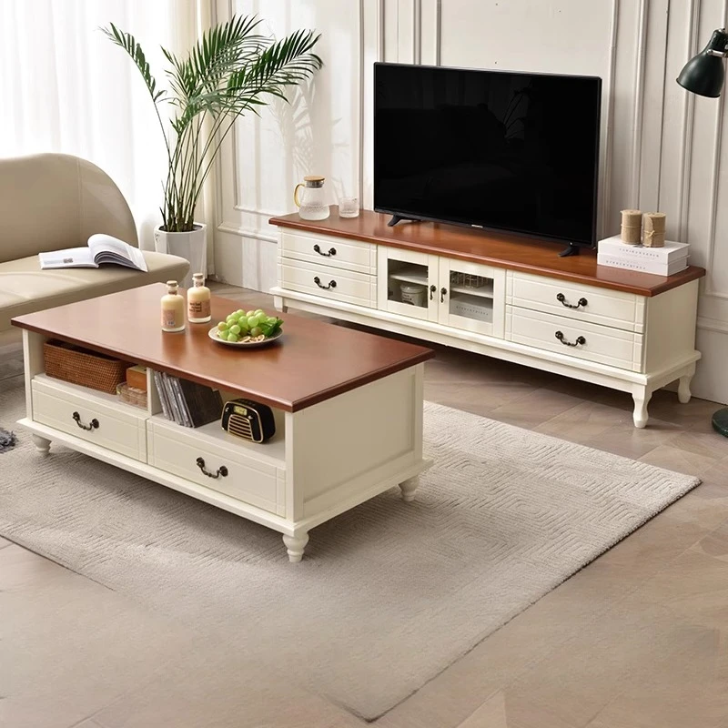 Intrattenimento Film Supporti TV Soggiorno Camino Monitor Cassettiere Supporti TV Lusso Nordico Classificazione Mobili in legno Muebles - immagine 2