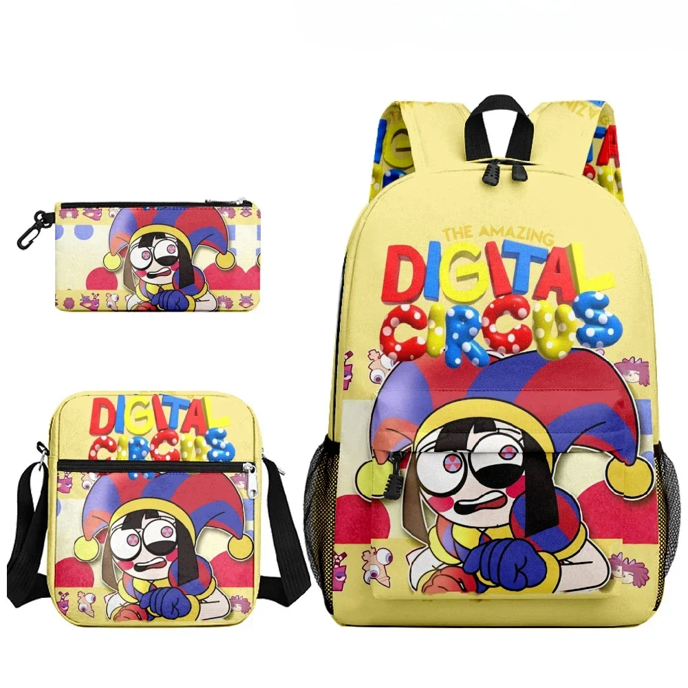 The Amazing Digital Circus Magical Digital Circus Student Fashion Casual Zaino School Bag Astuccio Per Bambini Satchel