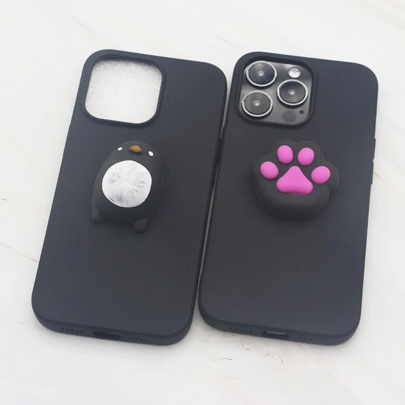 Cute Cartoon Penguin Foot Phone Case Per Motolora Moto Edge 20 Lite 30 Neo 40 Pro Ultra Fusion X40 X30 C Squishy Cover In Silicone