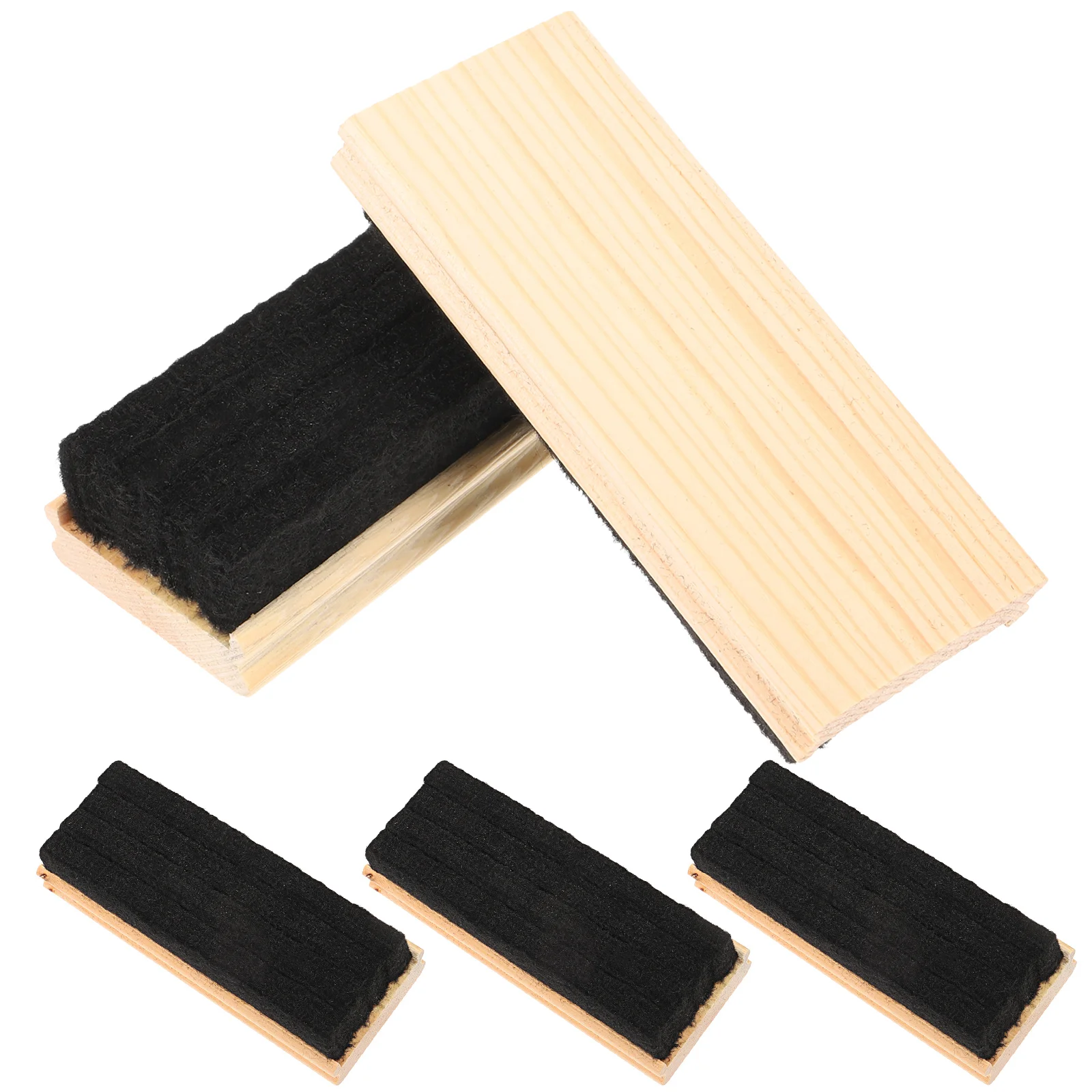 

Eraser Chalkboard Cleaner Blackboard Wool Felt Portable Wooden Erasers for Kids