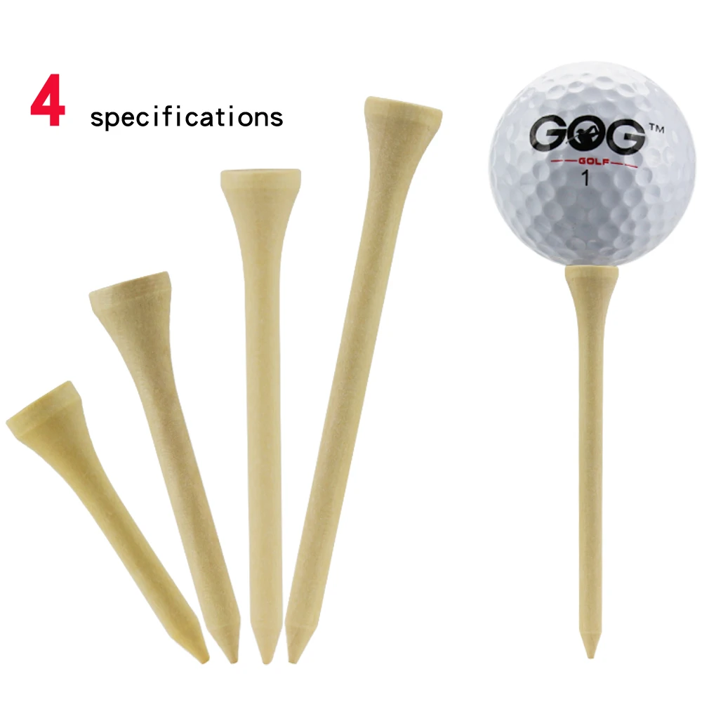 1000 Pcs/Lot Golf Tees Wood Tees 42mm 54mm 70mm 83mm 4 Sizes Available Strong Tees Golf Supplies Drop Shipping Golf  Accessories