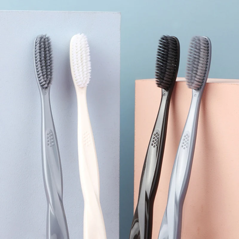 

High-end toothbrush soft hair family pack combination pack ultra-fine soft bamboo charcoal nano couple men and women special