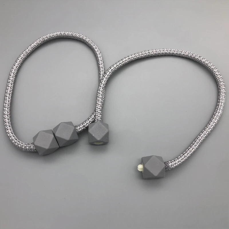 Curtain Tiebacks with Strong Magnet Thick Rope Design for Bedroom Living Room Kitchen Durable Plastic Home Decor Accessory