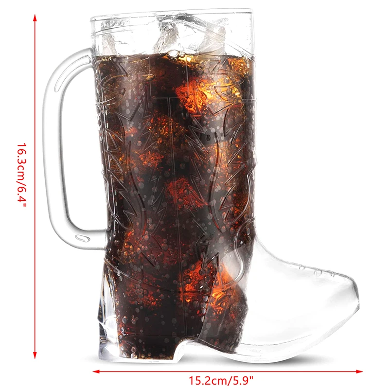 Boot Glass Cocktail Beer Cup Milk Tea Cups Simple Juice Drink Mug Drinkware Coffee Latte Cups Wine Glasses Water Bottles - 6